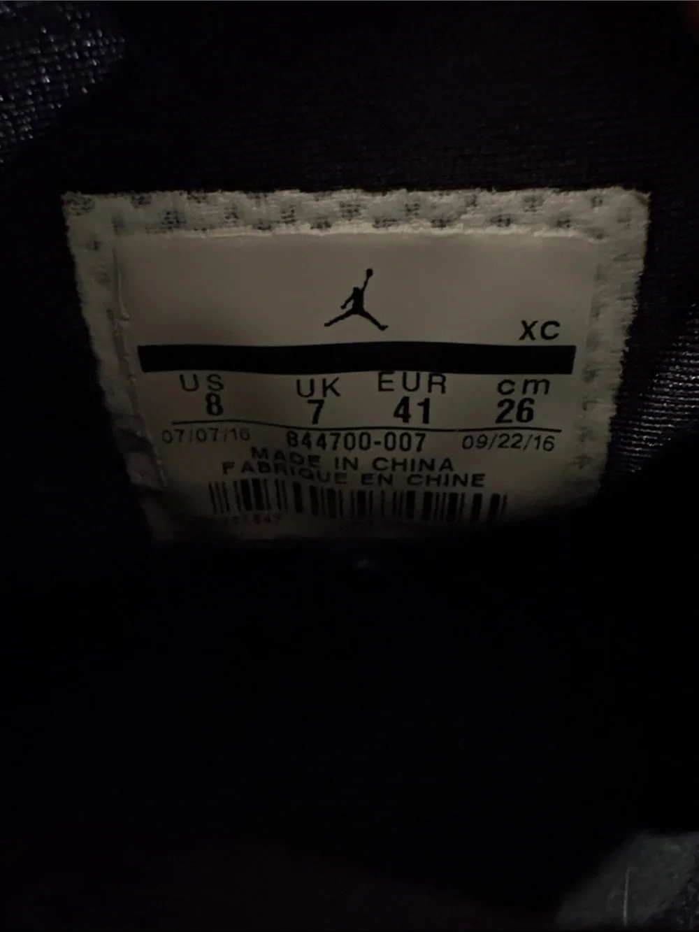 Nike Air Jordan 1 KO Black Blue Size 7 – Good Condition